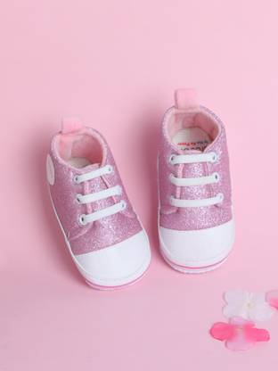 PureSole Denim Look Baby booties with Memory Foam – Comfortable, Lightweight Booties