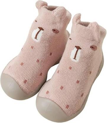 WEIRVI Infant Toddler Soft Children's Multicolor Cute Walking Shoes Booties