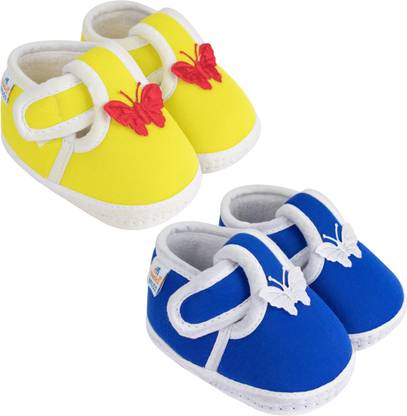 Neska Moda 0 To 12 Months Cotton Booty 2 Pair Newborn Baby Boys & Girls Skin Friendly Soft Booties