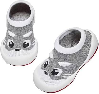 FAMWRAPZ Anti-Collision Lightweight Non-Slip Toddler Breathable Cotton Elastic Slip-ons Booties