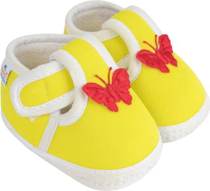 Neska Moda 3 To 12 Months Baby Boys & Baby Girls Cute Soft Cotton Pre-Walker Butterfly Booties
