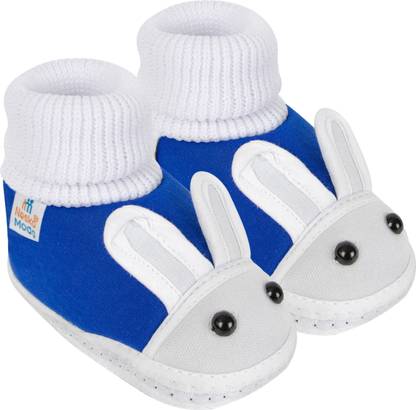 Neska Moda 12 To 18 Months Non Slip Rabbit Face Soft Cotton Baby Booties