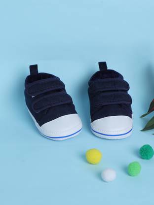 PureSole Comfortable Baby booties with Memory Foam and Hook & Loop Straps Booties