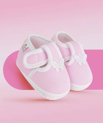 Neska Moda 3 To 12 Months Baby Boys & Baby Girls Cute Soft Cotton Pre-Walker Butterfly Booties