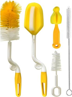 AWEJOY Baby Milk Bottle Nipple Straw Brush Sponge