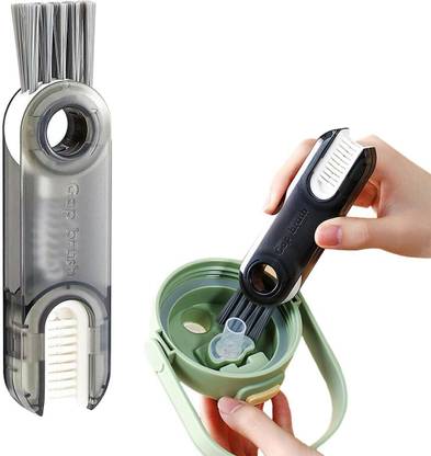 Millionminds 3 in 1 Multifunctional Bottle Cleaning Brush for Bottle Cap | Cup Cleaner Brush