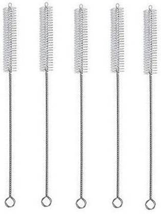 YTM 5 Pcs Cleaning Brush For Pipe, Bottle, Straw | Sliver-White (Pack of 5)