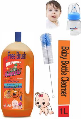 DOCTORGENTLE Baby Natural Bottle Cleaning Liquid and Baby Dishwash,Orange Fragrance