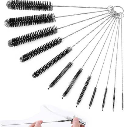 HASTHIP 12pcs Straw Cleaner Brushes, 8 Inch Tube Cleaning Brush and Nylon Pipe Brush Kit