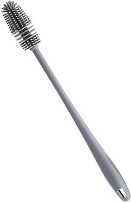 RTURO Silicone Bottle Cleaning Brush Long Handle Baby Bottle Brush Cleaner Silicone Wet and Dry Brush
