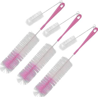 CareDone Cleaning Brush Set | Long Handle & Flexible Bristles | Ideal for Water Bottles