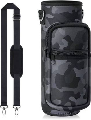 HANNEA Water Bottle Carrier Bag for 32 oz Bottles, Crossbody Water Bottle Case Cover
