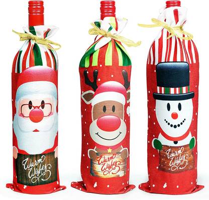 ABOUT SPACE Christmas Wine Bottle Cover Wine Pouch 3 Size