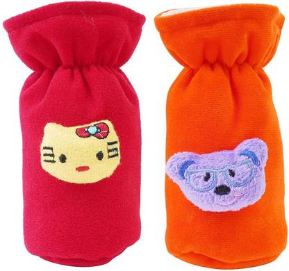 Lala Maneet Plush Baby Feeding Bottle Cover with Animated Cartoon Design (60ML-125ML, Small)