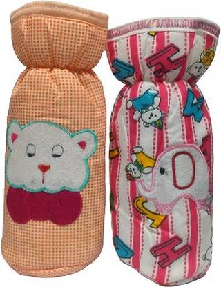 ACPL ANMOL Cartoon Design Kids Milk Bottle Cover- Pack Of 2