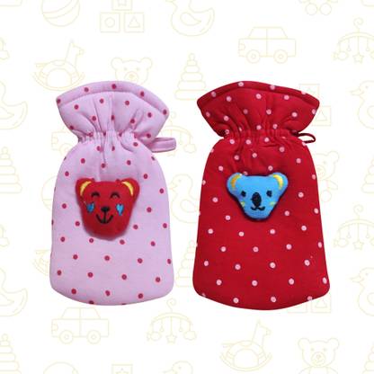 Lala Maneet Soft Hosiery Dark Dotted Print Baby Feeding Bottle Cover, Suitable for 60-125ML