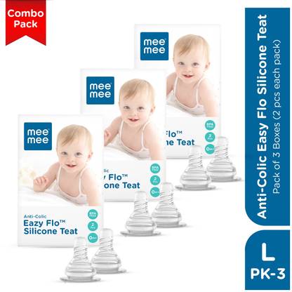 MeeMee Anti-Colic Easy Flo Silicone Teat Fast Flow Nipple