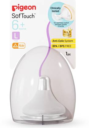 Pigeon Soft Latch Nipple 6M+ L Fast Flow Nipple