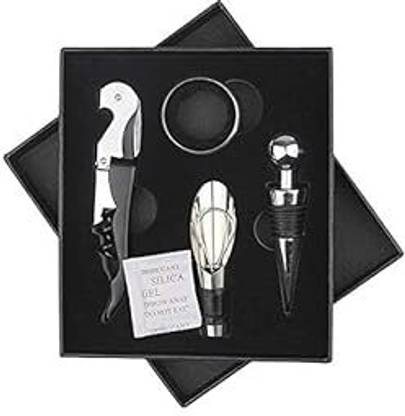 Joyjay Corkscrew, Drip Ring, Stoppers Wine Opener Set Corkscrew, Drip Ring, Stoppers Wine Opener Set Bottle Opener Set