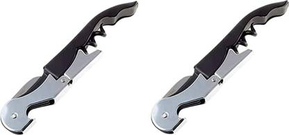 BZILO Wine Opener with Foil Cutter and Bottle Opener PACK OF 2 M_69 Corkscrew is a 3-in-1 multi-purpose bottle opener for PACK OF 2 N_69 Bottle Opener