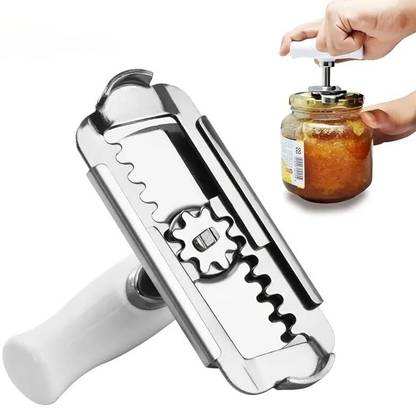 STHITI Multi-Function Can Jar Bottle Open Tighten Bottle Jar Can Opener for Small Hands Opener Adjustable Stainless Steel Lids off Jar Opener for Weak Hands Seniors Bottle Opener