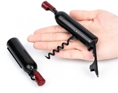 Iktu Mini Bottle Opener Wine Cork and Beer Bottle Opener Two Function Stick to Refrigerator Cute Bottle Opener