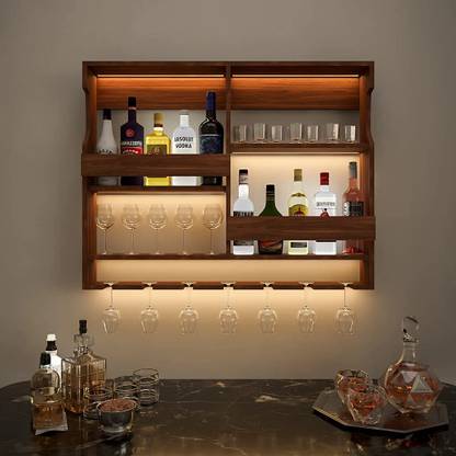 Luxeloom Engineered Wood Bar Cabinet