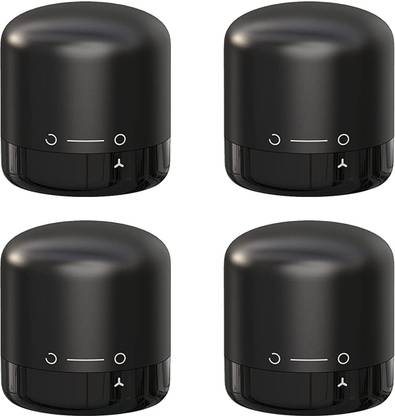 pepplo Silicone Wine Stoppers,Reusable Beer Bottle Cover(Black,Set of 4) Silicone Bottle Stopper