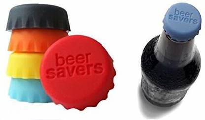 WINDBUZZ Pack of 6 Silicone Lid Bottle Cap Stopper Reusable Silicone Bottle Cap Leak Free Silicone Bottle Stopper