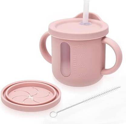 Meneflix Baby sippy cup Plastic Feeding cup for babies Tongs