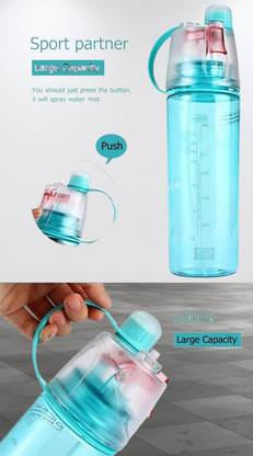 Shree R Enterprise Spray Water Bottle For Sports - WB80 600 ml Plastic Spray Bottle