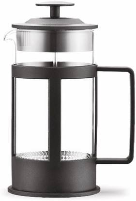 DAY HORECA HS French Press Coffee Maker - Black 600 ml Glass Bottle