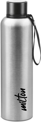 MILTON Aura 1000 Thermosteel Bottle, 1.05 Litre, Beige | 24 Hours Hot and Cold 1050 ml Bottle