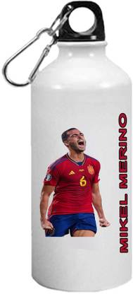 CHARMING Mikel Merino Aluminium Printed Sport Bottle for Hiking, Travelling 600 ml Sipper