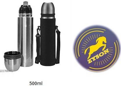 zyson ZYN DOUBLEWALL WATER BOTTLE 500ML Keeps water Hot and Cold 500 ml Flask