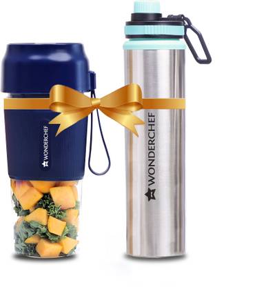 WONDERCHEF Nutri-Cup Portal Blender 300 ml & Stainless Steel 750 ml Bottle