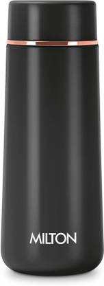 MILTON Starlit 320 Thermosteel Water Bottle, ISI Certified, 24 Hr Hot and Cold 320 ml Flask