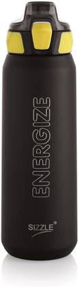 Sizzle Iris Vacuum Insulated Flask DoubleWall Sipper Bottle with Press Button Mechanism 800 ml Bottle