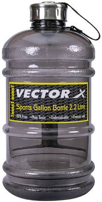 VECTOR X थर्ड बर्स्ट जिम गैलन बोतल (2.5 लीटर, एक्स्ट्रा लार्ज) लीक प्रूफ गैलन 2500 ml 2200 ml शेकर