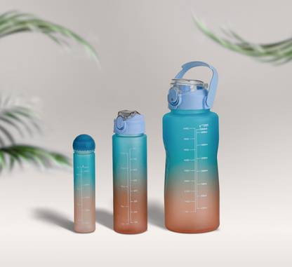 Finner Leak Proof Tritan Water Bottles – BPA-Free, Flip-Top & Time Marked 1000 ml Bottle