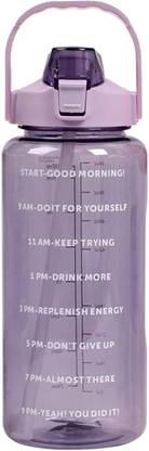DHANVI ENTERPRISE Leakproof Durable BPA Free Non -Toxic Aesthetic Transparent Water Bottle 2000 ml Sipper
