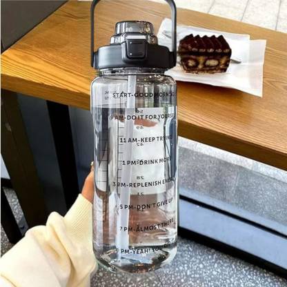 Ezreal LargeCapacity Water Bottle Motivational 2000 ml Sipper