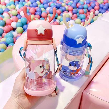 Cilox Deer_Pink 650 ml Plastic Sipper