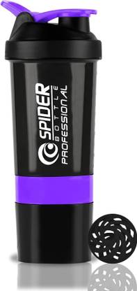 COOL INDIANS Protein Gym Shaker Bottle with Storage Compartment and Blender Ball. 500 ml Shaker