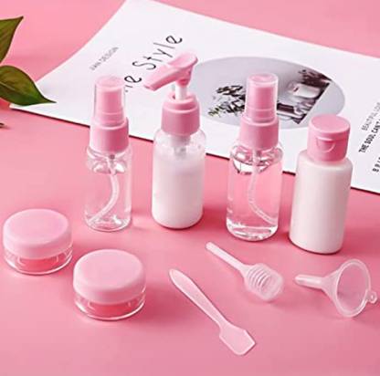feelhigh Transparent Spray Bottles for Empty Refillable Reusable Bottle with Travel Pouch 30 ml Bottle