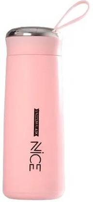 Expert Gifting Insulated Water Bottle, Pink, Stainless Steel, with Carrying Strap 500 ml Glass Bottle