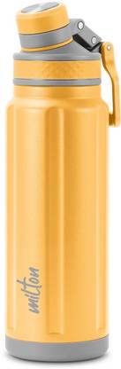 MILTON Mysporty Thermosteel Insulated Hot and Cold Water Bottle YELLOW 800 ml Water Bottle