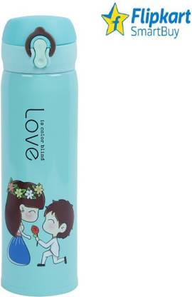 Flipkart SmartBuy Vacuum flask Water Bottle (LOVE IS COLOR BLIND) 500 ml Bottle