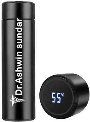 SY Gifts Dr Ashwin sundar Name Temperature Water Bottle Flask 500 ml Flask