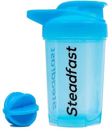 Steadfast NUTRITION Protein Shaker Blender Bottle with Blender Ball 400 ml Shaker